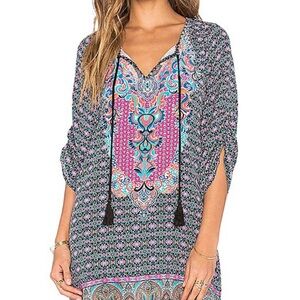 Tolani Multicolor Patterned Women's Top